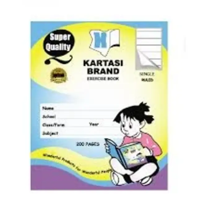 Kartasi Exercise Book Manilla Standard Ruled 200 Pages